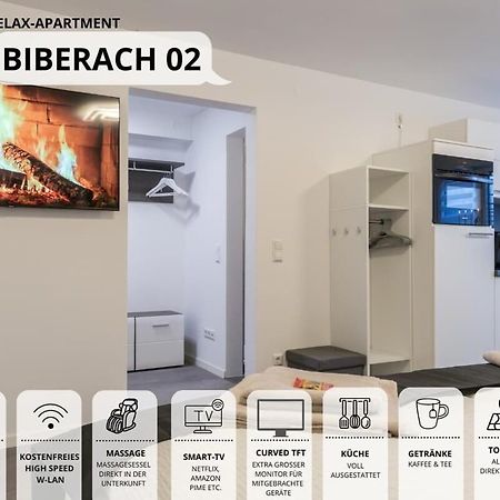 Biberach an der Riß Relaxapartment 2 Massagesessel Smarttv Kueche מראה חיצוני תמונה